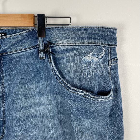 KUT from the Kloth Naomi High Rise Crop Straight Leg Jean Plus Size 24W Fab Ab - Picture 10 of 11